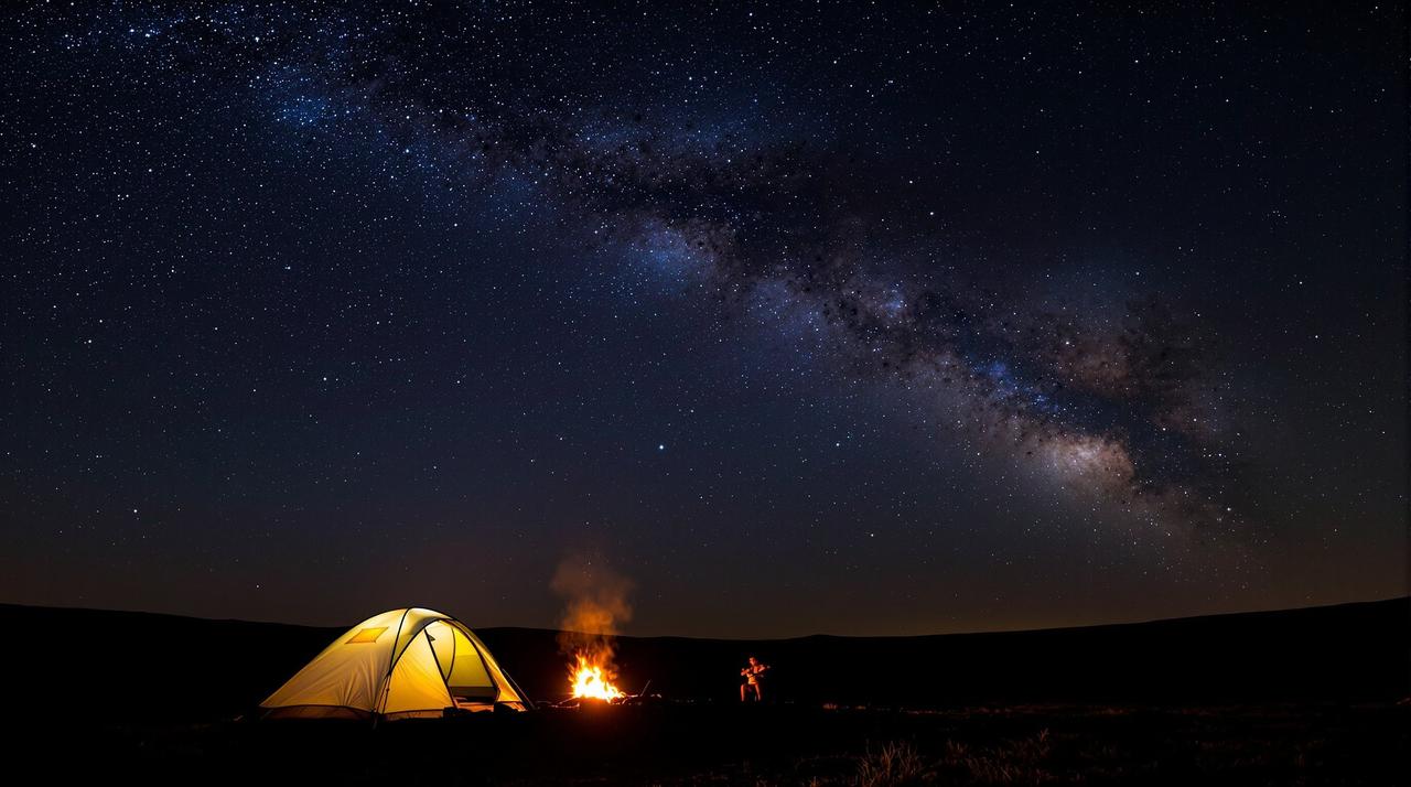 男人在线视频-用户投稿：户外露营星空延时摄影
